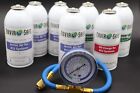 Envirosafe Arctic Air For R12  Auto Ac Refrigerant Proseal   Oil   Brass Gauge
