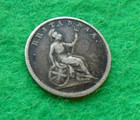 1852 Queen Victoria Ionian Islands 30 Lepta Silver Coin Km 35    n-27 
