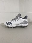Adidas Icon Bounce Baseball Cleats Shoes Men   s Size 13 White Gray  Cg5252 New