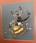 Vintage Allan Houser Haozous  1914-1994  Apache Spirit Dancer Artwork Signed