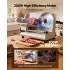 Uimoso Electric Meat Slicer Machine 200w With 8 6-inch Blade For Home Use