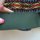 Vintage Guitar Strap Hippie-hootenanny Pattern Strap Unbranded Blue-red-yellow