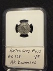 Antonius Pius  marcus Aurelius Ar Denarius Graded Vf