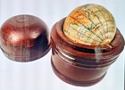 Vintage Pocket Globe Wood Cased Terrestrial