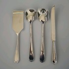 Set Of 4 Reed   Barton Domain 18 10 Stainless Steel Serving Pieces