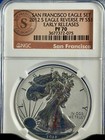 2012 S Reverse Proof Silver Eagle Ngc Pf70   Pf70 2 Coin San Francisco Set