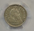 1858 Seated Half Dime  Pcgs Au50