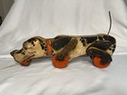 Vintage 1940s Fisher Price Snoopy Sniffer  180 Wooden Pull Toy Working