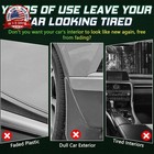 Plastic Restorer For Cars  100ml Long-lasting Black Trim Restorer  Waterproof  U