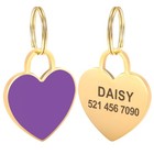 Cute Heart Personalized Dog Id Tag Pet Puppy Cat Kitten Name Phone Engraved Free