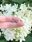 925 Sterling Silver Round Turquoise Stud Earrings Womens Tiny Studs 6mm 3 5mm 
