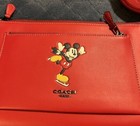 Nwt Disney X Coach Holden Crossbody With Ice Skate Mickey Mouse Free Shipping  