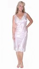 Shadowline Womens Slip Dress Pink Satin And Lace Vintage Style Adjustable Straps