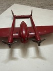 Wyandotte Toys Airplane Pressed Steel Crusader P-38 Vintage 1930s See Pics