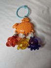 Infantino Orange Whale Fish And Dangling Rattles Baby Toy Jingle Activity