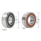 2 X Sealed Ball Bearing Fit For Harley Electra Street Road Glide King Abs Wheels