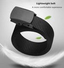 Men s Plastic Tactical Belt Cam Buckle Nylon Canvas Webbing Outdoor Waistband Us