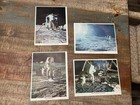 Vintage Apollo Moon Landing Photo Print Lot Of 4 Nasa Lunar Mission Prints