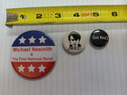 Michael Nesmith Monkees Fan-made Pin Set - First National Band  Pin-back Buttons