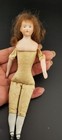 Antique Bisque Lady Doll With Mohair Wig  Germany 6 1 4 t Dollhouse Miniature