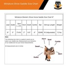 Kids 8  Miniature Western Leather Brown Horse Show Saddle With Silver Accents     