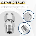 2x Stainless Steel 304 Compression Tube Fitting Adapter 3 8  Od X 3 8  Npt C582