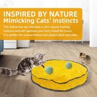 Interactive Cat Toy For Cats Kitten  Automatic Moving Ball Play Mat  yellow 