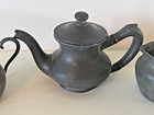 Vintage Hotel Reed Barton Pilgrim Silver Plate Pewter Coffee Tea Sugar Creamer