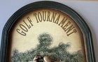 Vintage    golf Tournament    Sign - Collectible Cool Man Cave she 3d Golf Art Sign