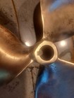 Vintage Solid Polished Brass Nautical Boat 12  Three Blade Propeller