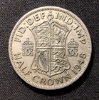 1948 British Half Crown  Enn Coins
