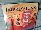 Super Rare Vintage New Impressions County Hearts Flag Pink Roses Factory Sealed
