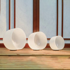 432hz 6 a 8 f 10 c 3pcs Set Crystal Singing Bowl Chakra Sound Healing Bath Bag