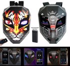 Led Iron Man Backpack Motorcycle Helmet Bag Waterproof Digital Light Hard Shell