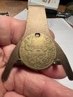 1700 s Louis Xv  30mm Holed Brass Token Rare