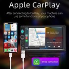Single 1din 7  Touch Screen Stereo Bluetooth Car Radio Apple android Carplay Gps