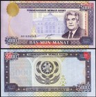 Turkmenistan 5000 5 000 Manat 2000  Unc  5 Pcs Lot  Consecutive  P-12b