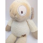 Gund Baby Waggles Lamb Plush Stuffed Animal Cream Tan Corduroy Terry Lovey 59022