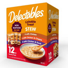 3 Box Hartz Delectables Stew Non-seafood Lickable Wet Cat Treats Variety Pack