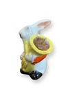 Vintage Made In Japan Rabbit Pin Cushion Porcelain Figurine Easter