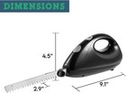 Electric Carving Knife W  2 Serrated 8   Blades  For Meats  Turkey  Bread  Foam