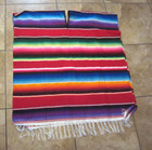 Serape Mexican Poncho Sarape Saltillo Adult One Size Fits All Multicolor Striped