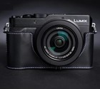Handmade Genuine Leather Camera Half Cover Case Bag For Panasonic Lx100