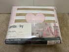 Lambs   Ivy Baby Love 4-piece Crib Bedding Set - Pink  Gold  White  Love  Hearts