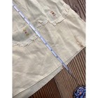 Antique Cream Cotton Baby Doll Gown Embroidered Floral Lace Trim Scalloped Hem