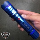Tactical Force Military Swat Stun Gun 999 Million Volt Flashlight Blue   Holster