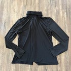 Vtg Hobby Horse Western Show Shirt Black Zip Front Breathable Sz Xl Long Sleeve