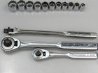 72pc Craftsman Mechanics Socket Set Ratchet 3 8  1 2  1 4  Deep Sae Metric