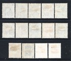  777      Hong Kong Kgvi 1938-52 Selection To 80c  M mint  all Different 