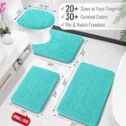  Bathroom Rugs 30x20  Extra Soft Absorbent Chenille Bath Rugs  30  X 20  Teal